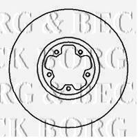 BORG & BECK bbd4221 -  Тормозной диск
